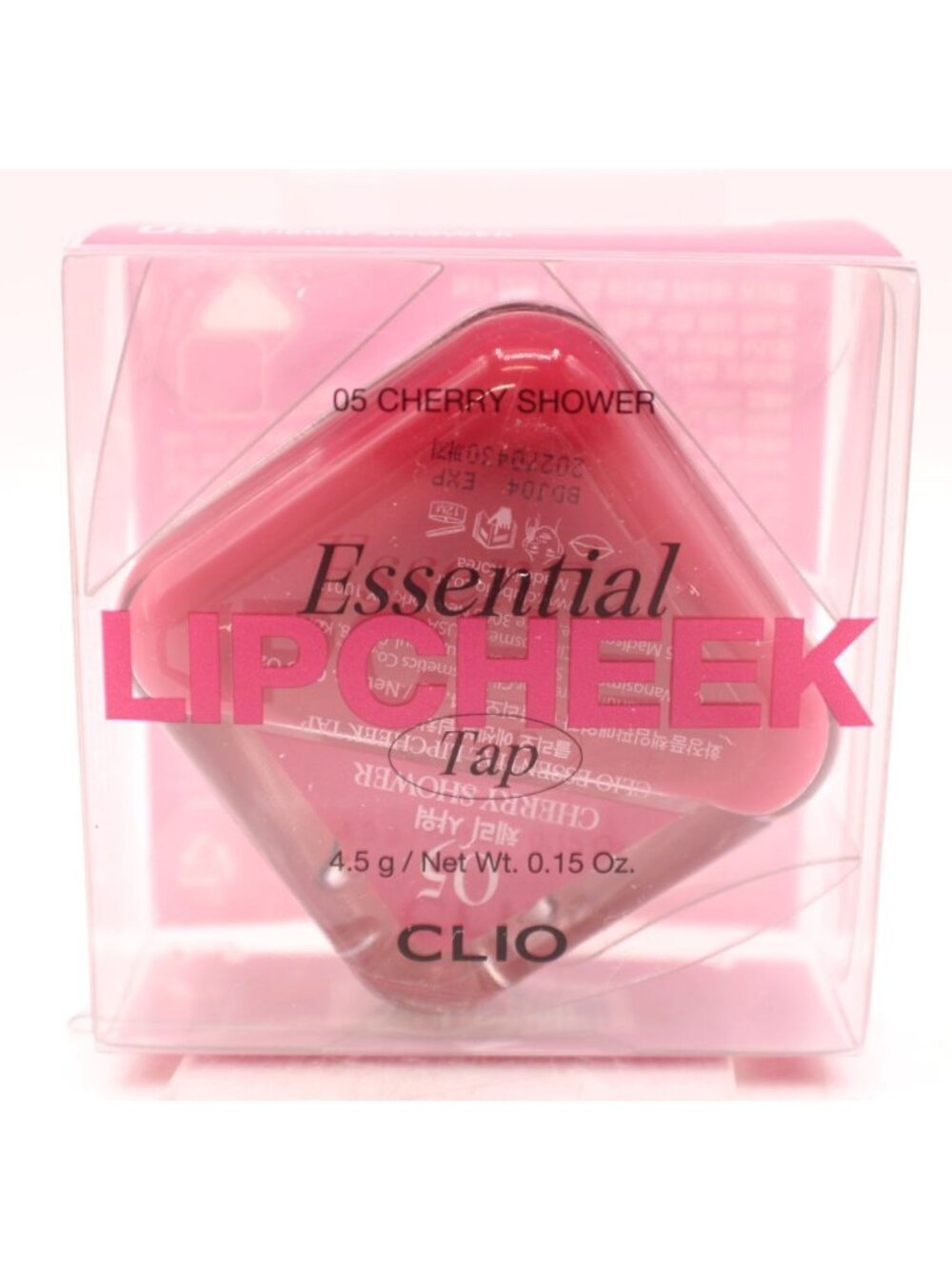 Clio Essential Lip Cheek Tap 05 Cherry Shower Multi Use Balm NIB Beauty Sealed